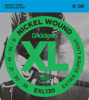 Струны для электрогитары EXL130 XL NICKEL WOUND Extra Super Light 8-38 